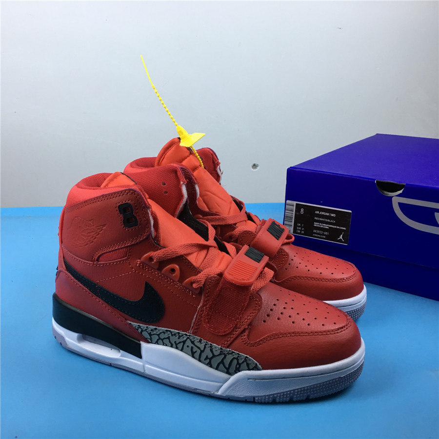 Air Jordan Legacy 312 Red Orange Black Shoes - Click Image to Close